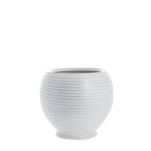 Catharinia pot à fleurs 25 cm. blanc cassé