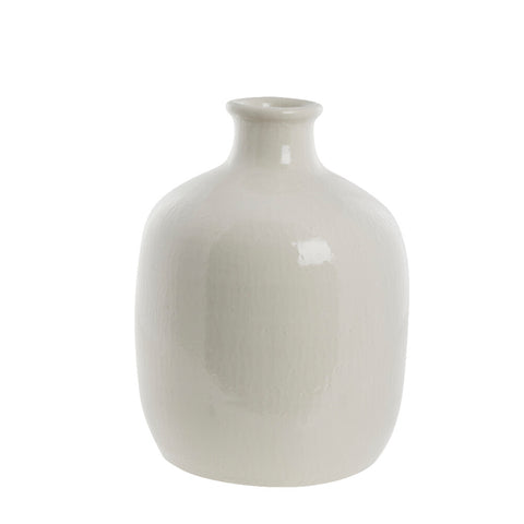 Vasilia vase décorative 39,5x29 cm. blanc cassé
