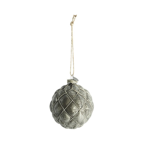 Norille boule H11 cm. gris foncé