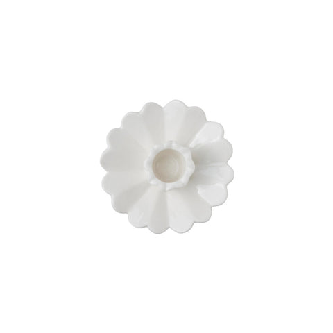 Dehmira fleur de douche bougeoir blanc céramiques