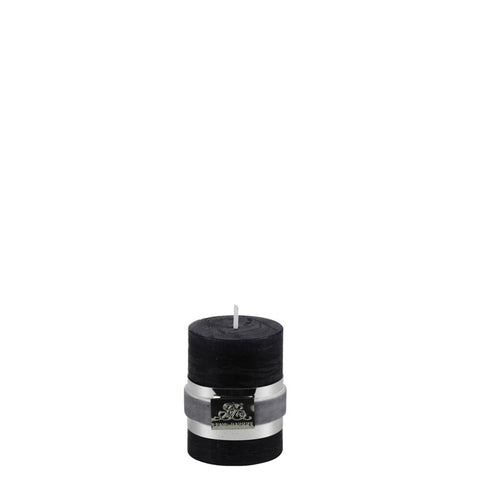 Rustic noir bougie cylindrique 6 cm