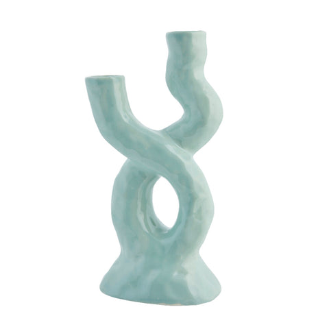 Corille vase décorative H25 cm. menthe