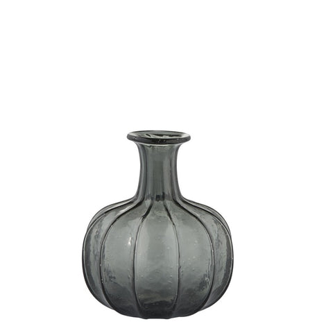 Miyanne vase H21 cm. gris fumé