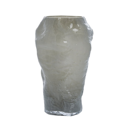 Marinella vase 30,5 cm. gris argenté