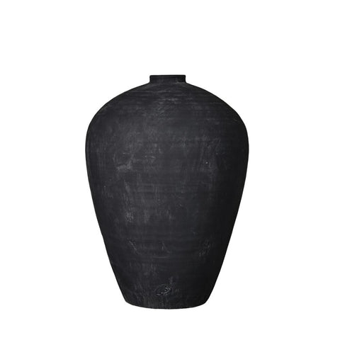 Catia vase décorative H57 cm. noir antique