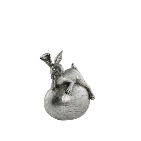 Semina Figurine de lapin de Pâques 16cm. argent