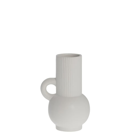 Anine vase H10,5 cm. blanc