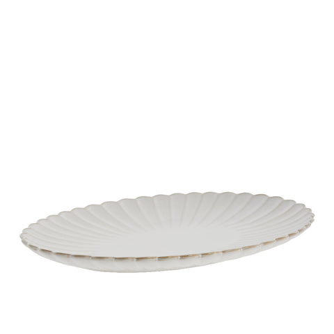 Camille plat 3,5x25,5 cm. blanc cassé