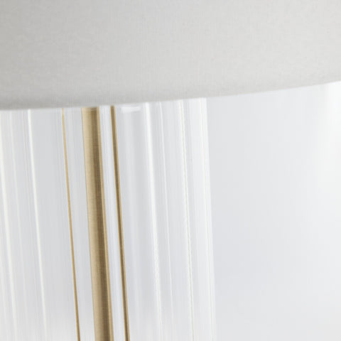 Sarille lampe de table 63,5cm. transparent