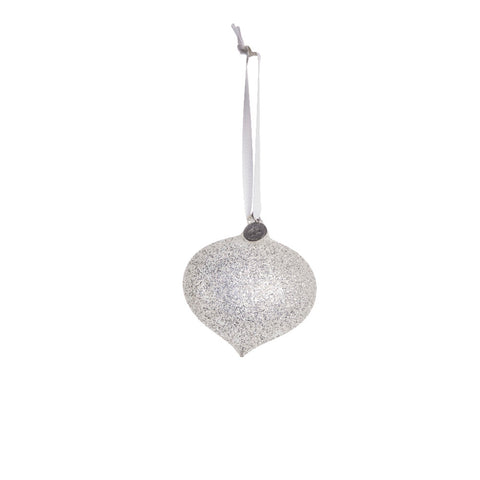 Glitteria boule H10 cm. argent