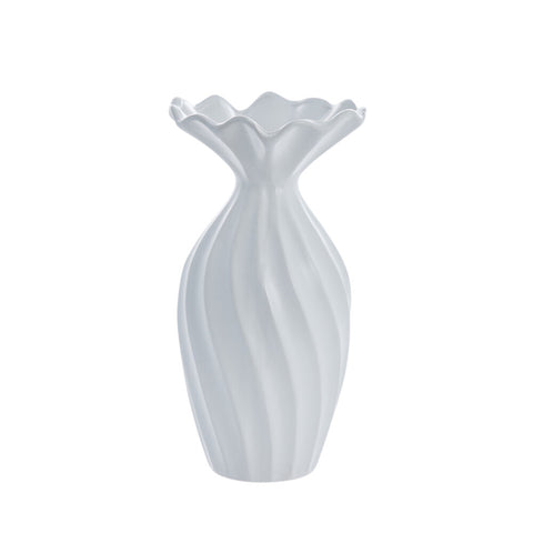 Susille vase 25 cm. blanc