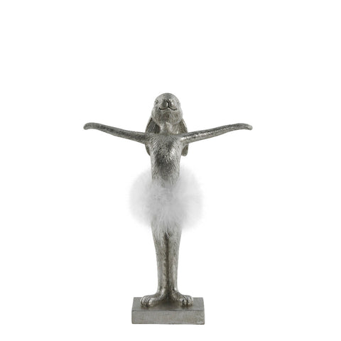 Semilla Figurine de lapin de Pâques 26,5cm. argent