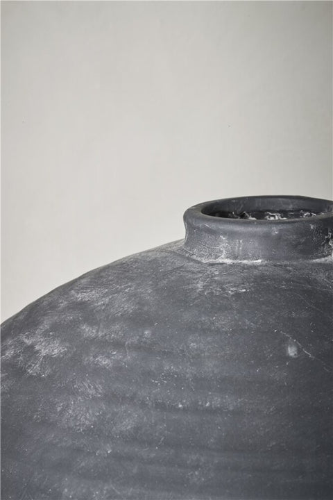 Catia vase décorative H38 cm. noir antique