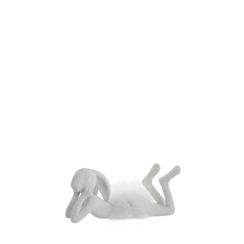 Semilla Figurine de lapin de Pâques 8,4cm. blanc