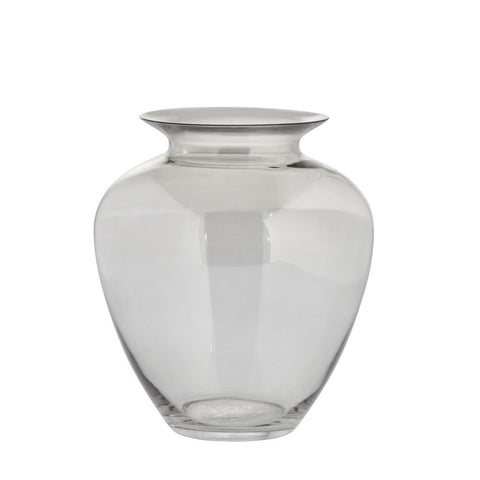 Milia vase H24,5 cm. gris clair