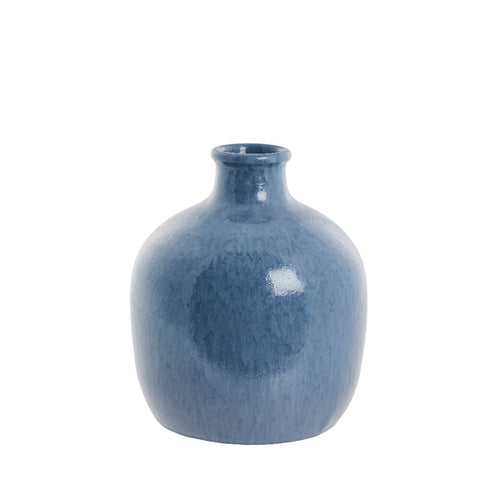 Vasilia vase décorative 32x28 cm. bleu