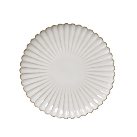 Camille assiette  Ø27 cm. blanc cassé