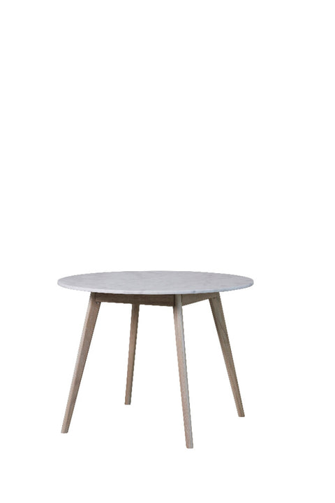 Ellie table à manger H75xW100xL100 cm. White wash