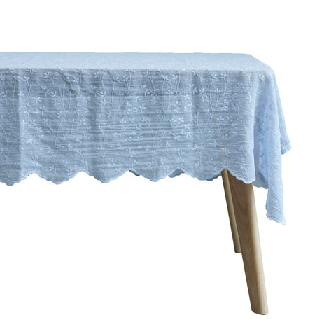 Eloise nappe 220x160 cm. bleu clair