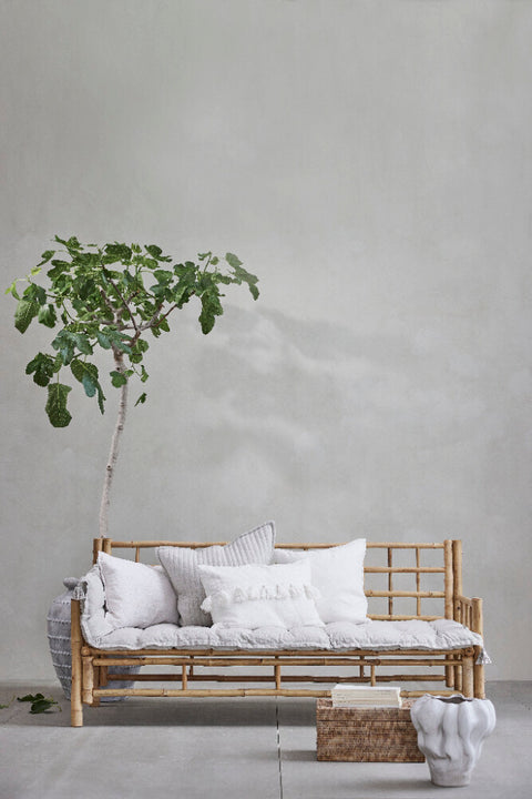 Mandisa Bambou/Canvas sofa 80x180 cm.