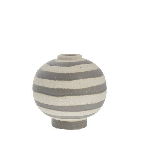 Aniella vase décorative H14 cm. gris