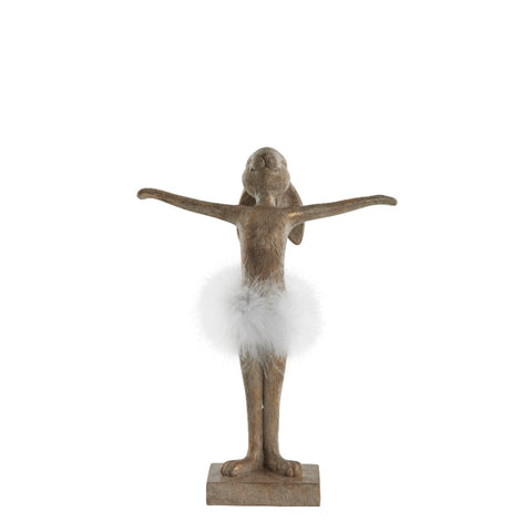 Semilla Figurine de lapin de Pâques 26,5cm. or clair