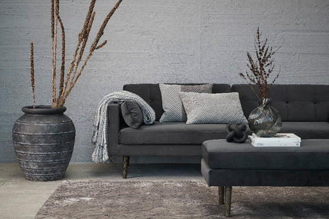 Ella sofa 220x88 cm. gris foncé