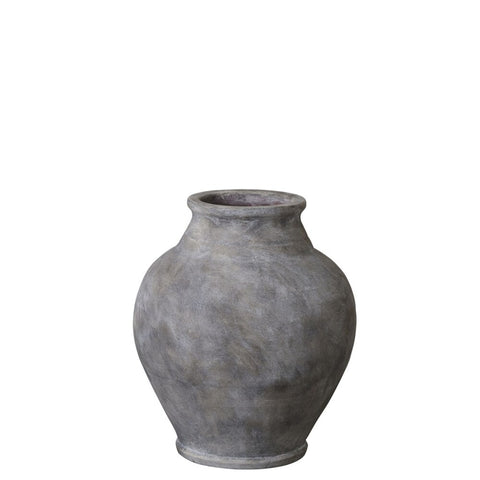 Anna vase H28 cm. gris antique
