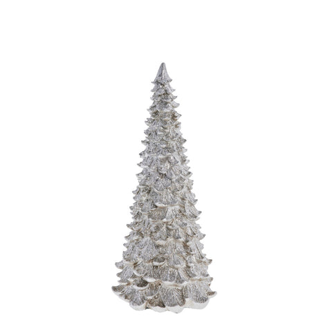 Semise sapin H33 cm. argent