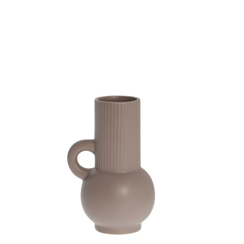 Anine vase H10,5 cm. vieux rose