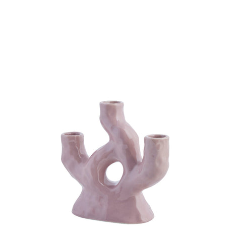 Corille vase décorative H15,5 cm. violet