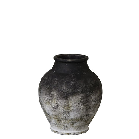 Anna vase H28 cm. noir antique