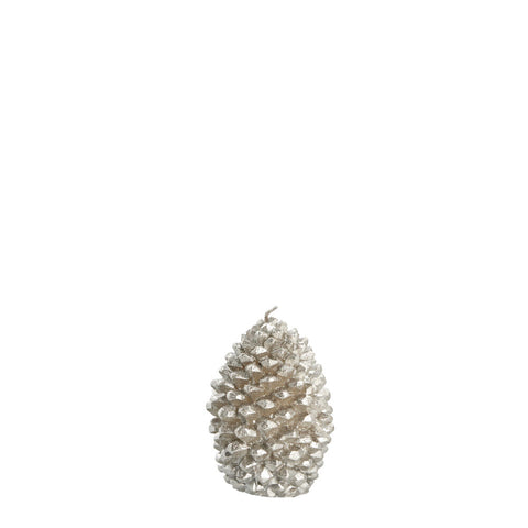 Trelia bougie décorative H8,5 cm. argent