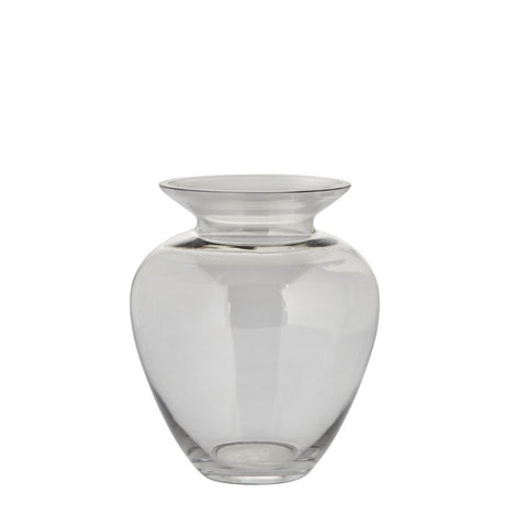 Milia vase H20,5 cm. gris clair