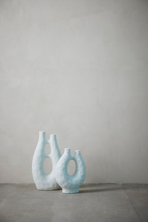 Ayla vase décorative H41,5 cm. blanc