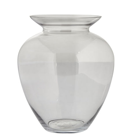 Milia vase H30 cm. gris clair