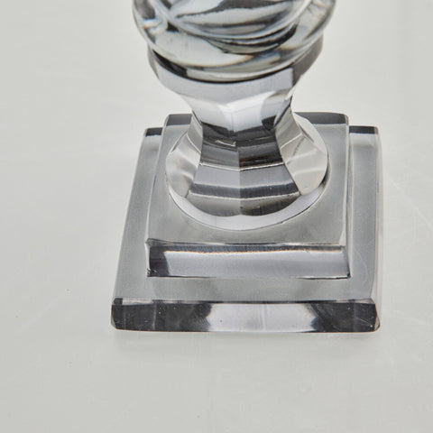 Ciselle vase H31 cm. gris foncé