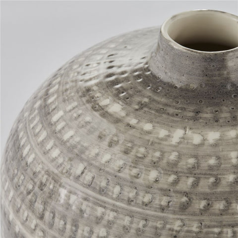 Cassandra vase décorative H35 cm. gris foncé