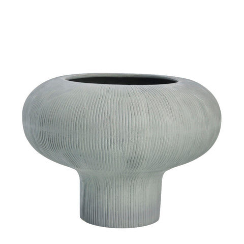 Samara vase gris D31,5 H22