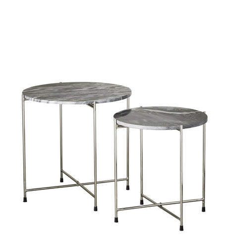 Marmilla table d'appoint 50x50 cm. gris foncé