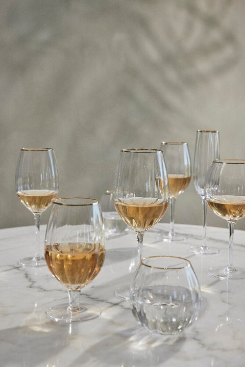 Claudine verre de vin blanc 8,8x8,8 cm. transparent