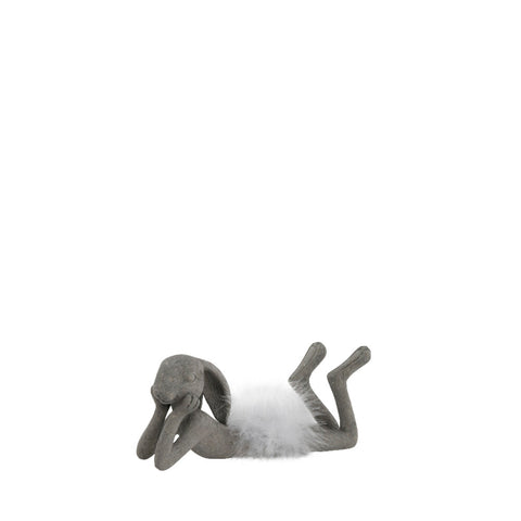 Semilla Figurine de lapin de Pâques 8,4cm. gris