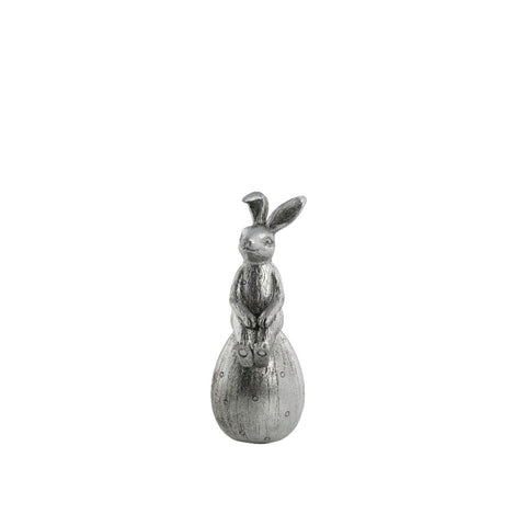 Semina Figurine de lapin de Pâques 15,2cm. argent