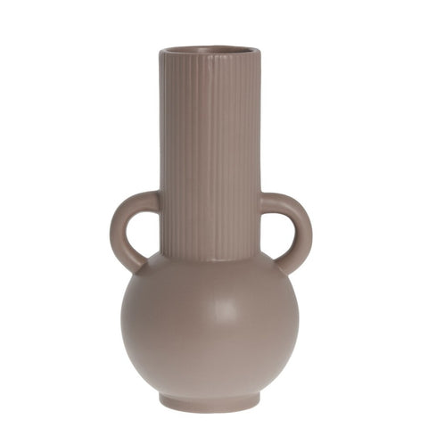 Anine vase H14,3 cm. vieux rose