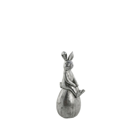 Semina Figurine de lapin de Pâques 15,2cm. argent