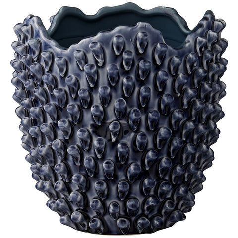 Cacia vase bleu 21 cm.