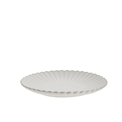 Camille assiette  Ø27 cm. blanc cassé