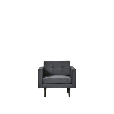 Ella fauteuil 84x81 cm. gris foncé