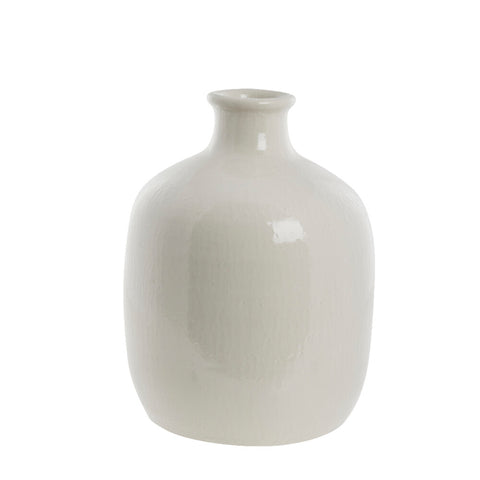 Vasilia vase 39,5x29 cm. blanc cassé