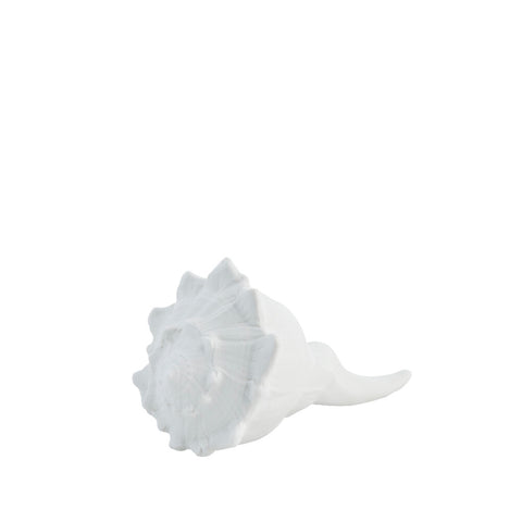 Shelise décoration H16 cm. blanc